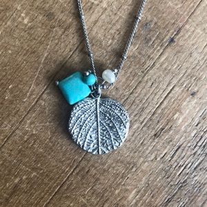 LIa SOPHIA TURQUOISE SILVER NECKLACE